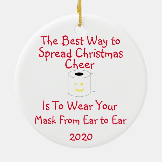 De beste manier om kerstmis te verspreiden keramisch ornament (Achterkant)