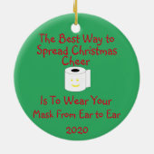 De beste manier om kerstmis te verspreiden keramisch ornament (Achterkant)