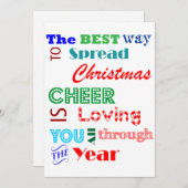 De beste Manier om Kerstmis uit te spreiden juicht Feestdagenkaart (Voorkant / Achterkant)