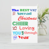 De beste Manier om Kerstmis uit te spreiden juicht Feestdagenkaart (Staand voorkant)