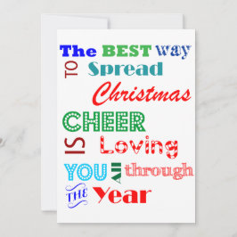 De beste Manier om Kerstmis uit te spreiden juicht Feestdagenkaart