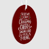 De Beste Manier om Kerstsfeer te Verspreiden Elf K Ornament (voorkant)