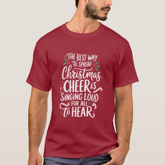 De Beste Manier om Kerstsfeer te Verspreiden Elf K T-shirt (Voorkant)