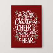 De beste manier om kerstvakantie te verspreiden button (Voorkant)