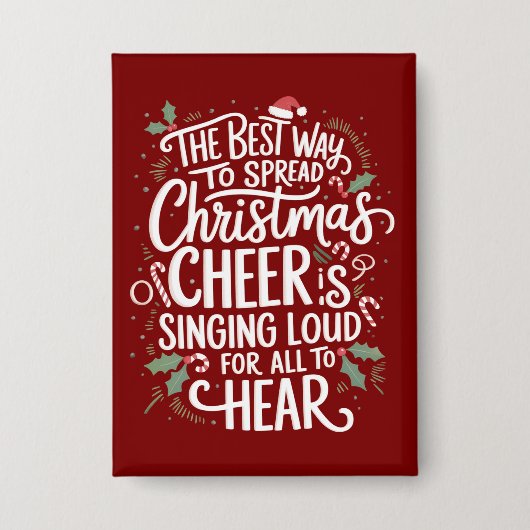 De beste manier om kerstvakantie te verspreiden button (Voorkant)