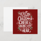 De beste manier om kerstvakantie te verspreiden feestdagenkaart (Voorkant / Achterkant)