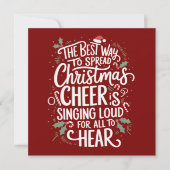 De beste manier om kerstvakantie te verspreiden feestdagenkaart (Voorkant)