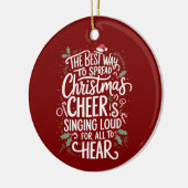 De beste manier om kerstvakantie te verspreiden keramisch ornament (Links)