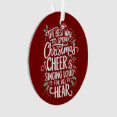 De beste manier om kerstvakantie te verspreiden ornament (voorkant)