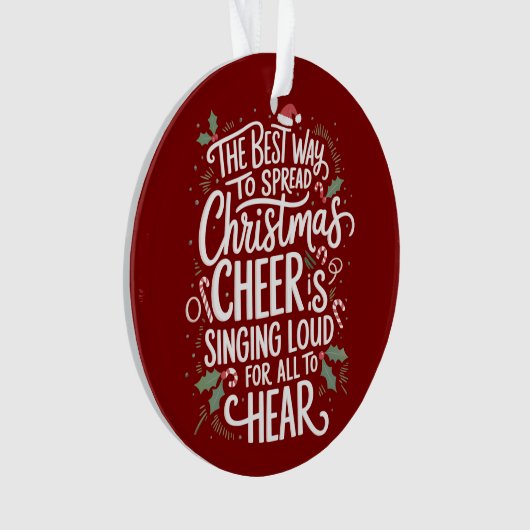 De beste manier om kerstvakantie te verspreiden ornament (voorkant)