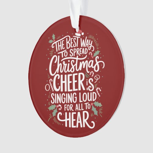 De beste manier om kerstvakantie te verspreiden ornament (voorkant)