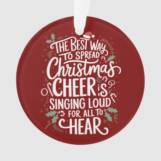 De beste manier om kerstvakantie te verspreiden ornament (voorkant)