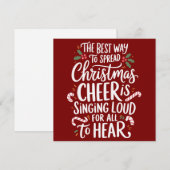 De beste manier om kerstvreugde te verspreiden Elf Feestdagenkaart (Voorkant / Achterkant)
