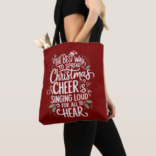 De Beste Manier om Kerstvreugde te Verspreiden Vak Tote Bag