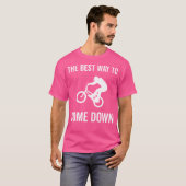 De beste manier om naar beneden fietsen BMX T-shirt (Voorkant volledig)