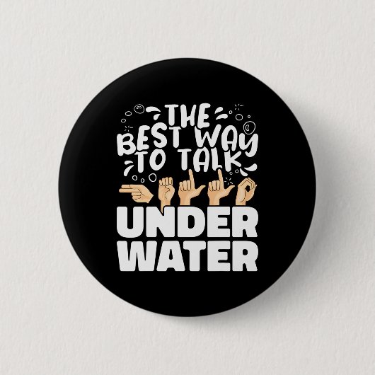 De beste manier om onderwater te spreken ASL Ameri Ronde Button 5,7 Cm (Voorkant)