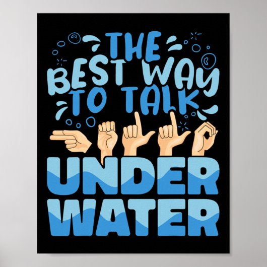 De beste manier om te praten onder water American  Poster (Voorkant)