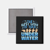De beste manier om te praten Onderwater American S Magneet (Voorkant / Achterkant)