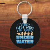 De beste manier om te praten Onderwater American S Sleutelhanger (Achterkant)