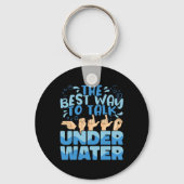 De beste manier om te praten Onderwater American S Sleutelhanger (Achterkant)