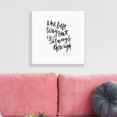 De beste manier uit Motivations citeert borstel va Canvas Afdruk (Insitu (Woonkamer))