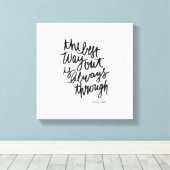 De beste manier uit Motivations citeert borstel va Canvas Afdruk (Insitu (Houten vloer))