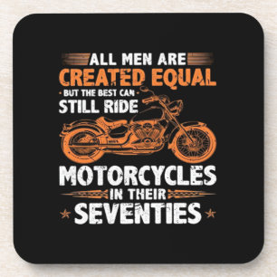 De beste mannen kunnen nog steeds motorfietsen in bier onderzetter