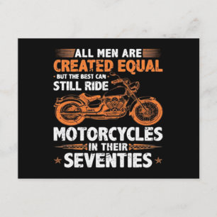 De beste mannen kunnen nog steeds motorfietsen in informatiekaartje