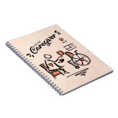 De beste mantelzorger en persoon in een rolstoel notitieboek (Rechterzijde)