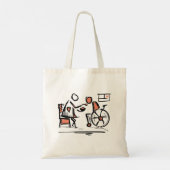 De beste mantelzorger en persoon in een rolstoel tote bag (Achterkant)
