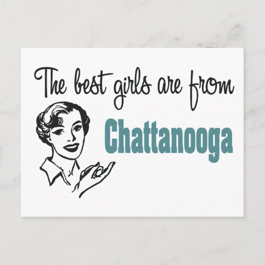 De beste meisjes komen uit Chattanooga Briefkaart (Voorkant)