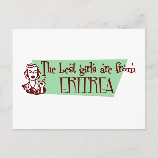 De beste meisjes komen uit Eritrea Briefkaart (Voorkant)