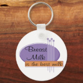 De beste melk is de moedermelk sleutelhanger (Voorkant)
