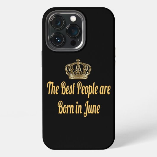 De Beste Mensen Worden Geboren In Juni iPhone Hoesje (Achterkant)