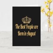 De beste mensen zijn geboren in augustus kaart (Gele Bloem)