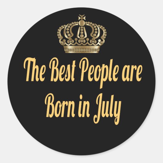 De beste mensen zijn geboren in juli ronde sticker (Voorkant)