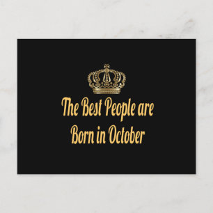 De Beste Mensen Zijn Geboren In Oktober Briefkaart