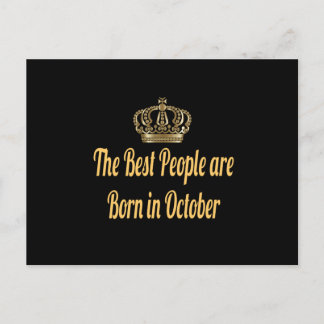 De Beste Mensen Zijn Geboren In Oktober Briefkaart