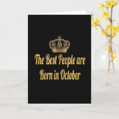 De Beste Mensen Zijn Geboren In Oktober Kaart (Gele Bloem)