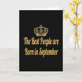 De Beste Mensen Zijn Geboren in September Kaart (Gele Bloem)