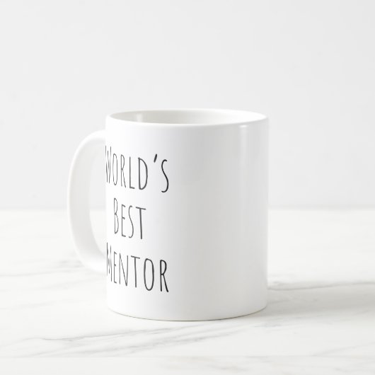 De beste mentor ter wereld koffiemok (Voorkant links)