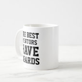 De Beste Mentoren Hebben Baarden Koffiemok (Voorkant links)