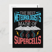 De beste meteorologen supercellen grappig weer briefkaart (Voorkant / Achterkant)