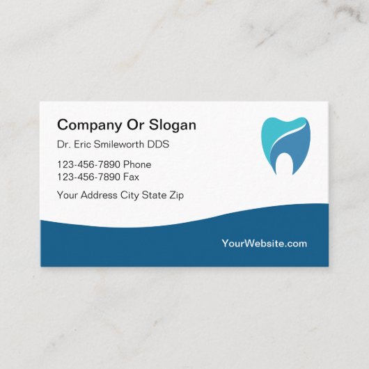 De beste moderne tandarts afspraak Visitekaartjes Afsprakenkaartje (Voorkant)