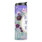 De beste moeder heeft paarse thermische tumbler be thermosbeker (Gedraaid links)