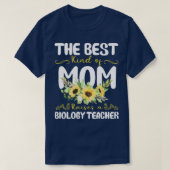 de beste moeder heft een biologie-leraar op t-shirt (Design voorkant)