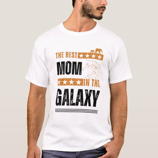 De beste moeder in de Galaxy Essential, geweldige  T-shirt (Voorkant)