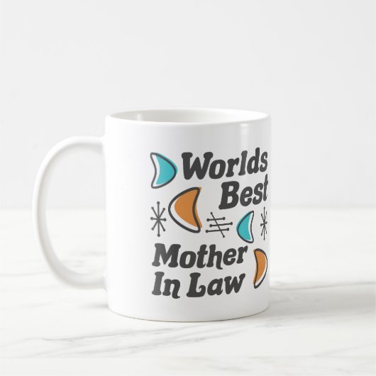 De beste moeder-in-law retro koffiemok (Links)