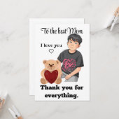 De beste moeder kaart (Voorkant / Achterkant in situ)