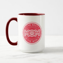 De Beste Moeder Magenta Roze Moderne Typografie
